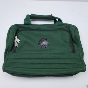 Ricardo Beverly Hills Hanging Toiletry Makeup Travel Organizer Bag Green Canvas